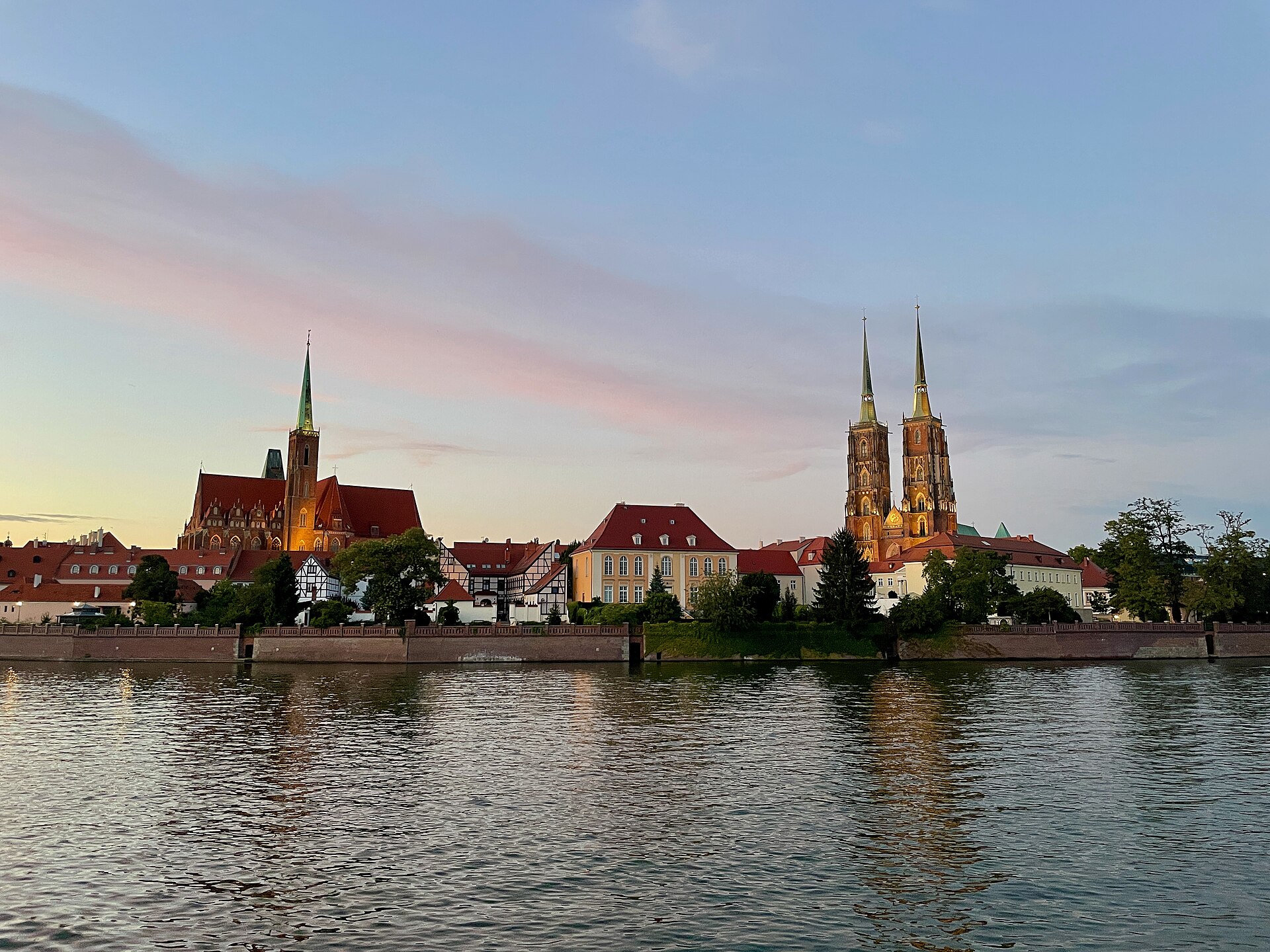 Cathedral Island (Ostrów Tumski) in Wrocław — Wroclaw, Poland