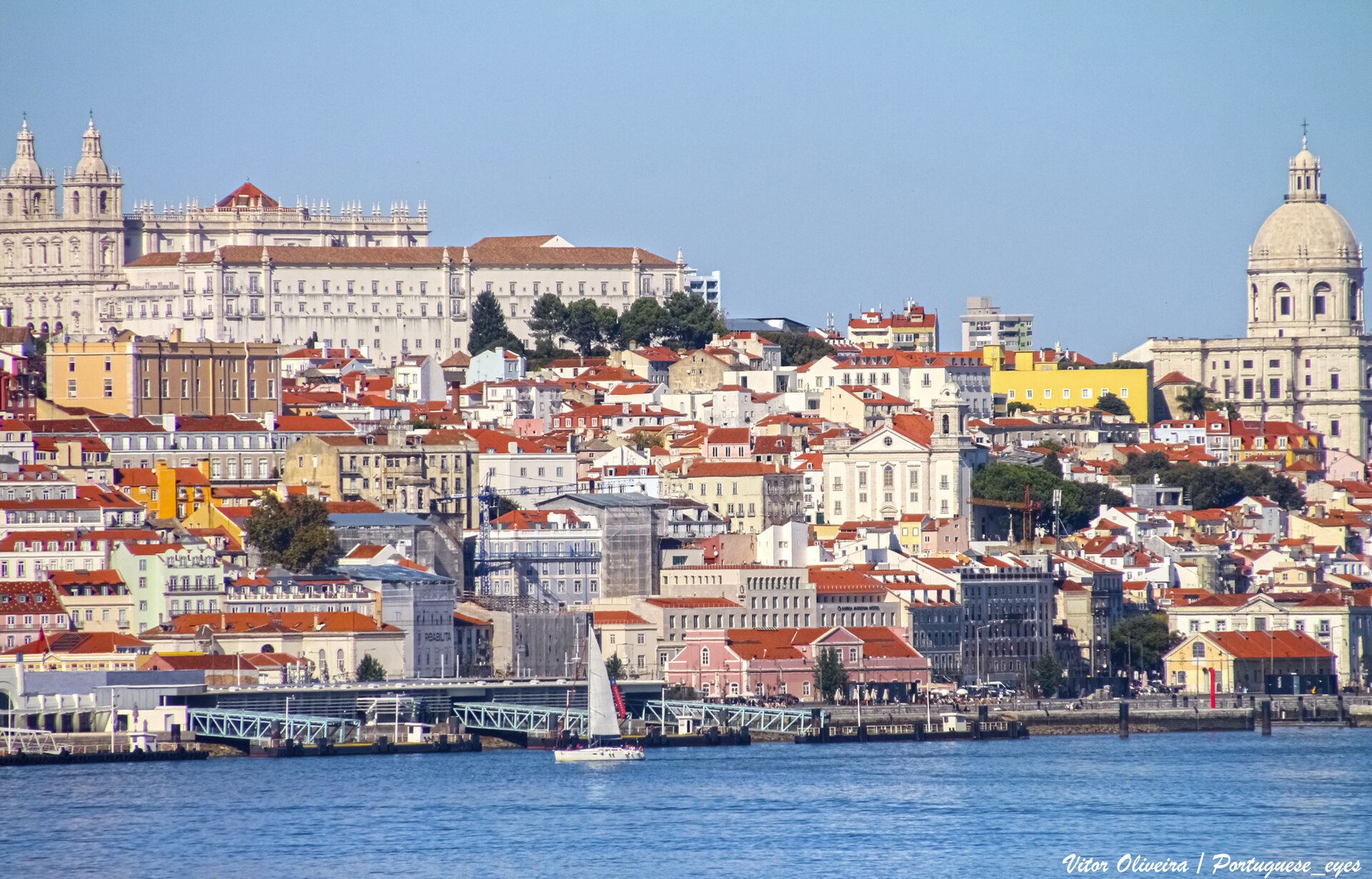 Lisbon rooftops viewed from a miradouro — Lisbon, Portugal
