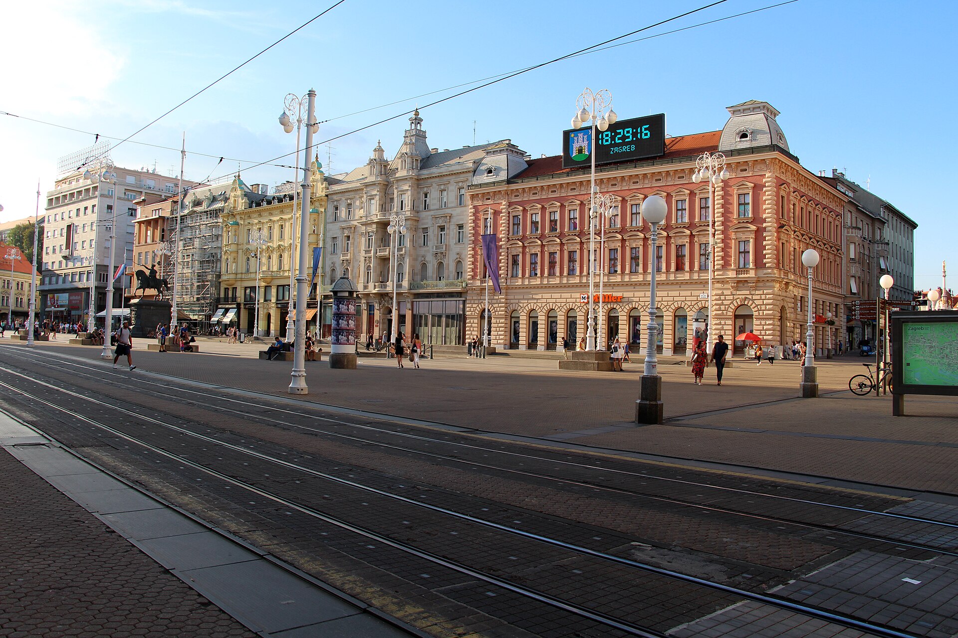 Ban Jelačić Square in Zagreb — Zagreb, Croatia